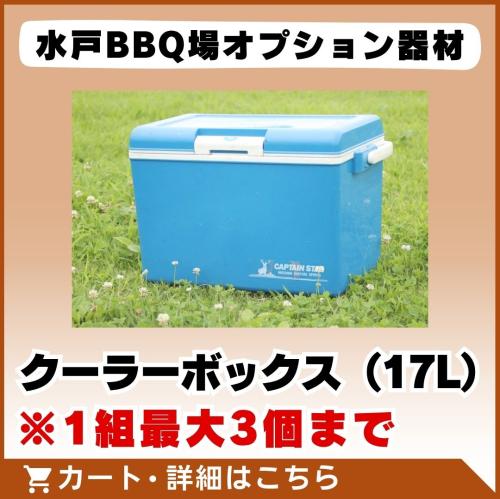 【水戸BBQ場オプション】クーラーBOX(約17ℓ)