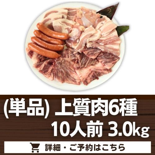 (オプション単品)【上質肉6種】10人前