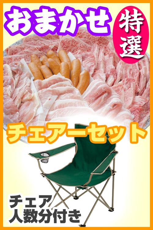 【80】おまかせBBQ特選チェアコース　15名～29名（キャンセル不可）/