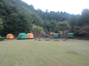 乳待坊公園いこいの広場キャンプ