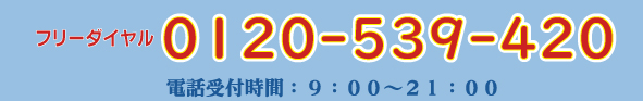 ご注文・ご予約は電話でも承っております。受付時間は午前9時から午後7時までです。