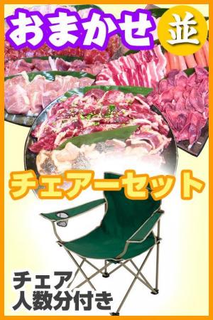 【ho－17】お任せ出張片付け並BBQチェアコース8名～9名（お一人様3550円）/
